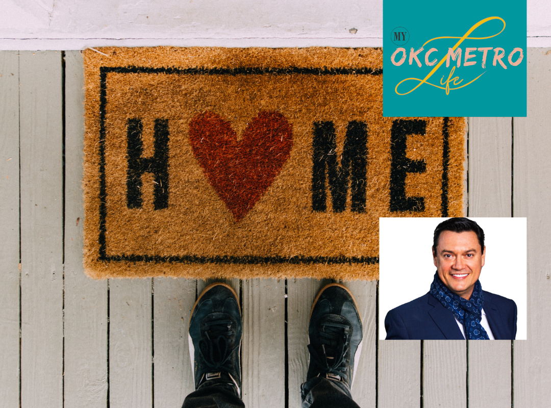 Welcome mat with Ronnies picture and logo